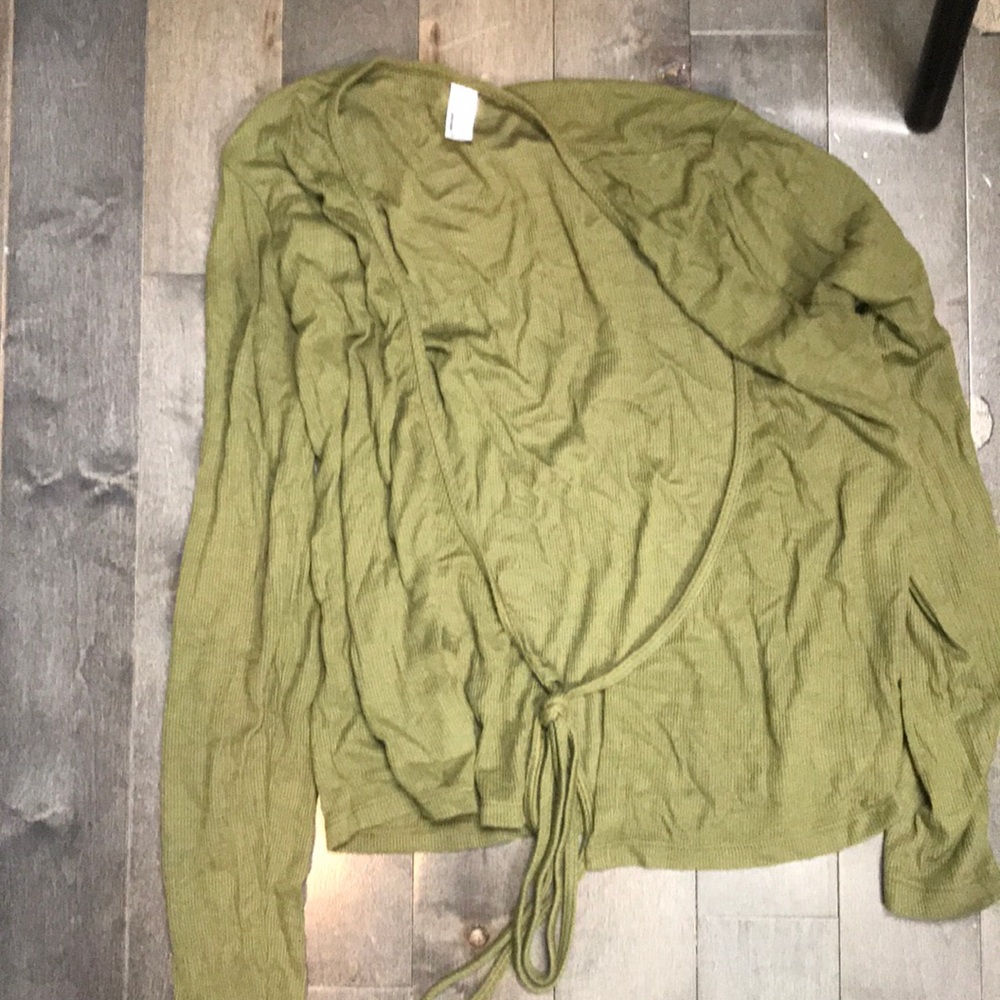 American apparel wrap top.